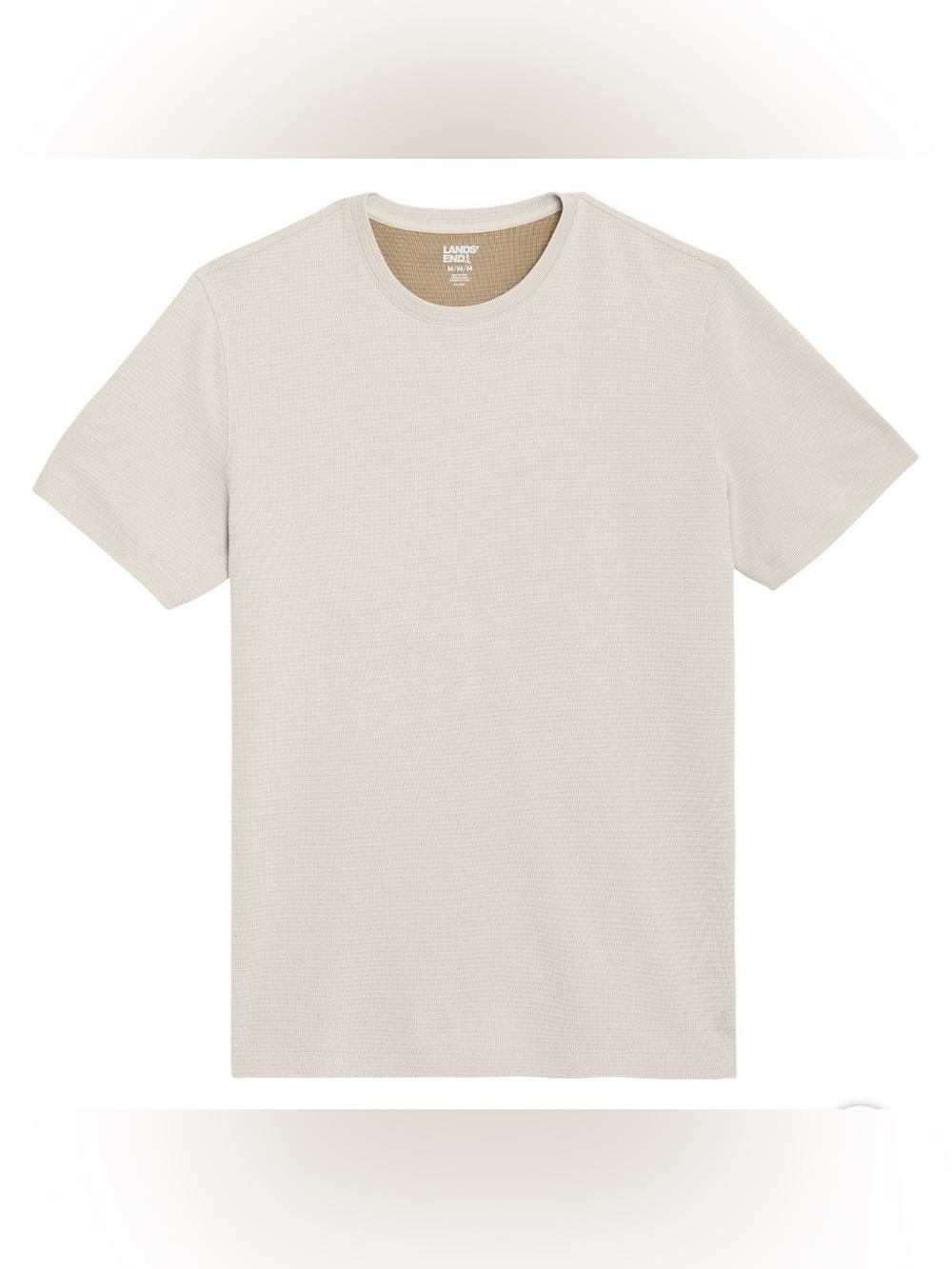 Lands' End Men's Textured Tee Tan XL NWT